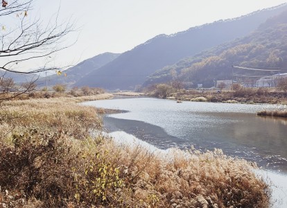괴산길의 겨울풍경